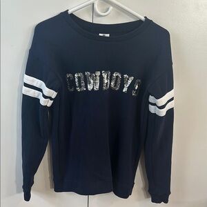 PINK Victoria's Secret Navy Sequin Sweater